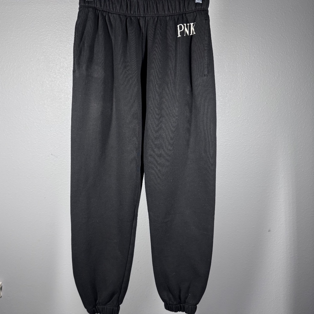 XS Women's PINK by Victoria's Secret Cozy Fleece Joggers with Logo Elastic Waist